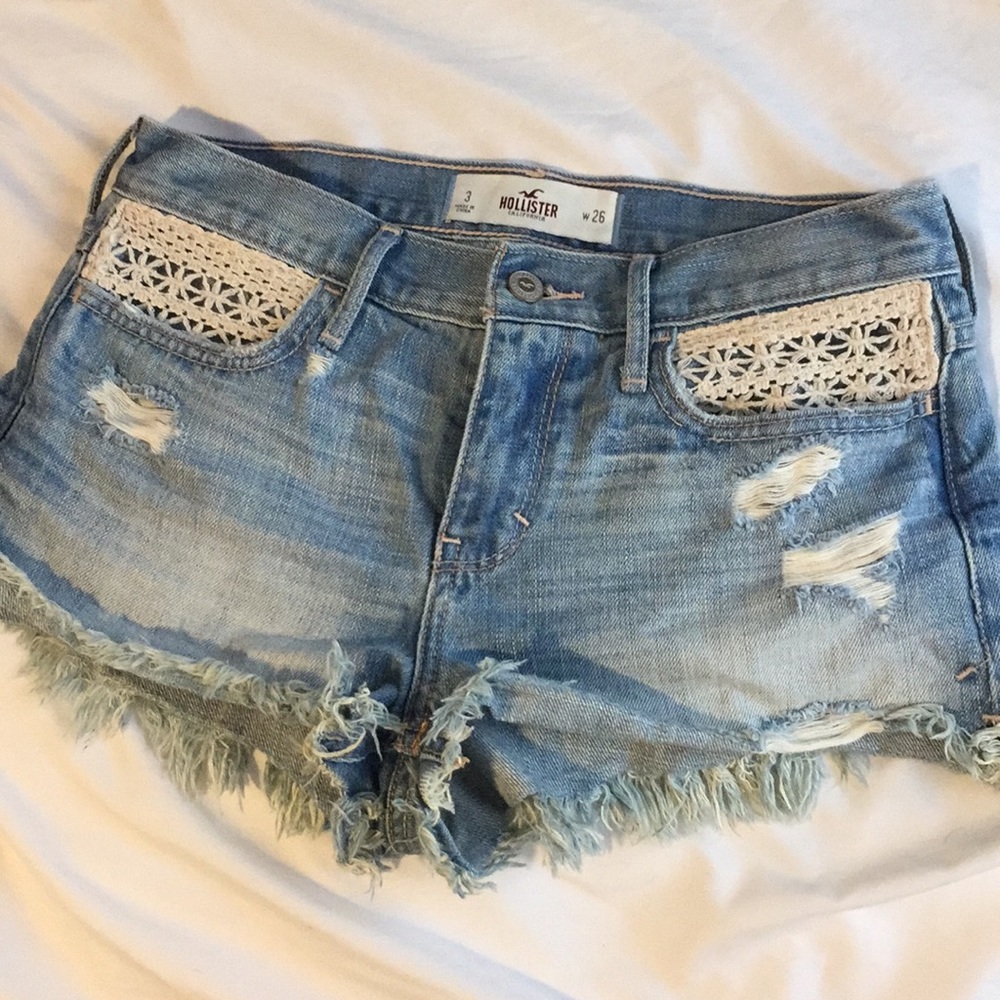 High Waisted Hollister Jean Shorts